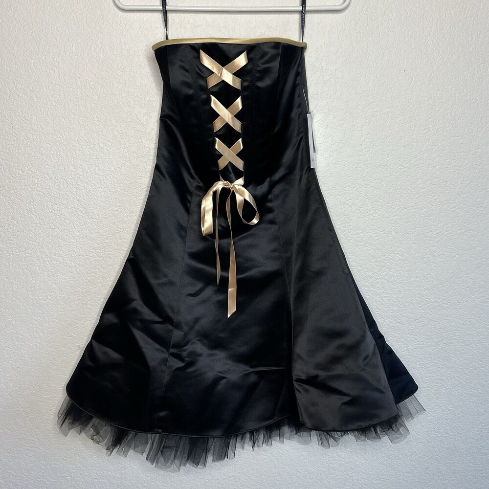 Vintage Jessica McClintock for Gunne Sax Formal Strapless Dress Size 5/6 New